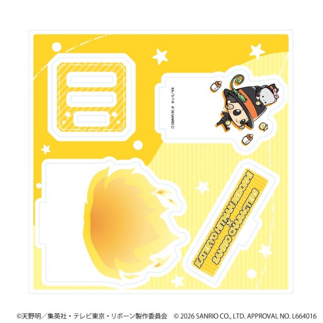 【グッズ-スタンドポップ】家庭教師ヒットマンREBORN!×SANRIO CHARACTERS アクリルスタンドプレート01/リボーン×ニャニィニュニェニョン(コラボイラスト)