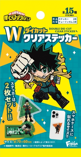 【グッズ-食品】僕のヒーローアカデミア Wダイカットクリアステッカー
