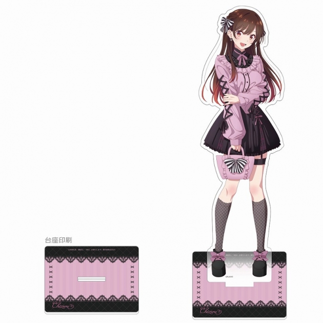 【グッズ-スタンドポップ】彼女、お借りします 描き下ろし特大アクリルスタンド(水原千鶴/ゴシック風デート服)
