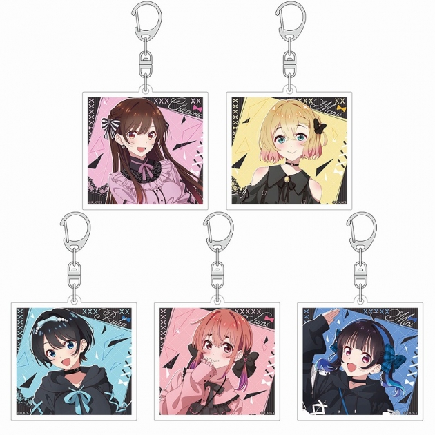 【グッズ-キーホルダー】彼女、お借りします 描き下ろしアクリルキーホルダー
