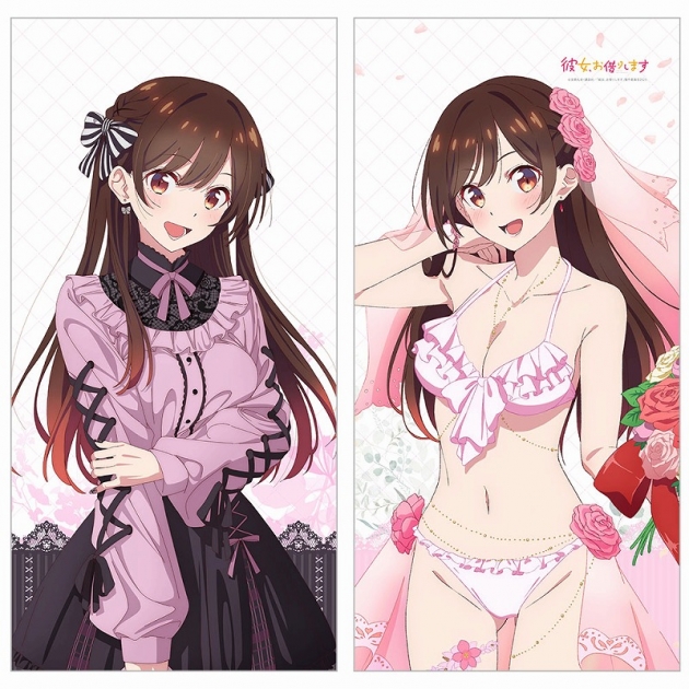 【グッズ-カバーホルダー】彼女、お借りします 描き下ろしロングクッションカバー(水原千鶴/ゴシック風デート服)
