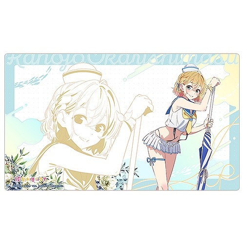 【グッズ-マット】彼女、お借りします 描き下ろしラバーマット(七海麻美/マリンセーラー水着)
