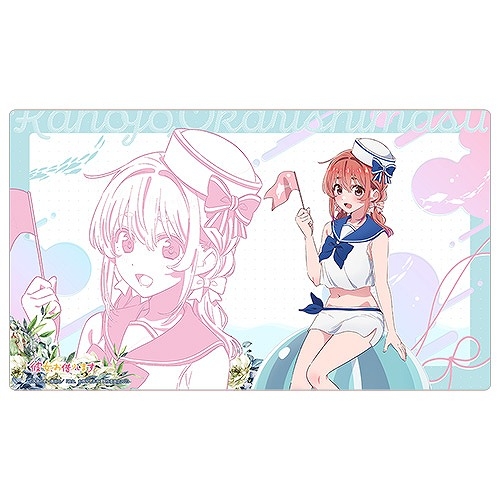 【グッズ-マット】彼女、お借りします 描き下ろしラバーマット(桜沢墨/マリンセーラー水着)
