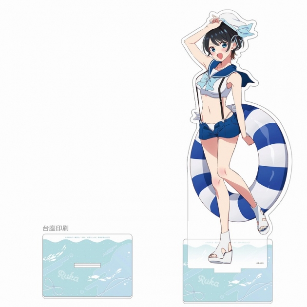 【グッズ-スタンドポップ】彼女、お借りします 描き下ろし特大アクリルスタンド(更科瑠夏/マリンセーラー水着)
