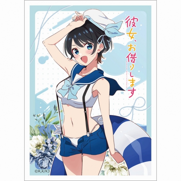 【グッズ-カードケース】彼女、お借りします スリーブ(更科瑠夏/マリンセーラー水着)
