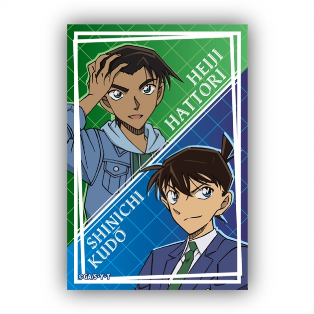 【グッズ-バッチ】名探偵コナン スクエア型缶バッジVol.3 工藤新一&服部平次
