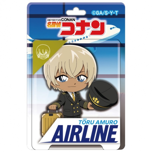 【グッズ-キーホルダー】名探偵コナン ブリスターパッケージ風アクリルボールチェーン エアラインコレクション 安室透
