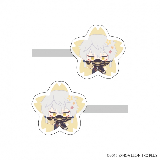 【グッズ-クリップ】わんぱく!刀剣乱舞 前髪クリップ2個セット11/なきぎつね
