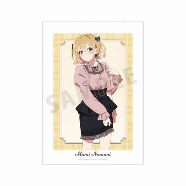 【グッズ-ポスター】TVアニメ『彼女、お借りします』 描き下ろし 七海麻美 ガーリーファッションver. A3マット加工ポスター
