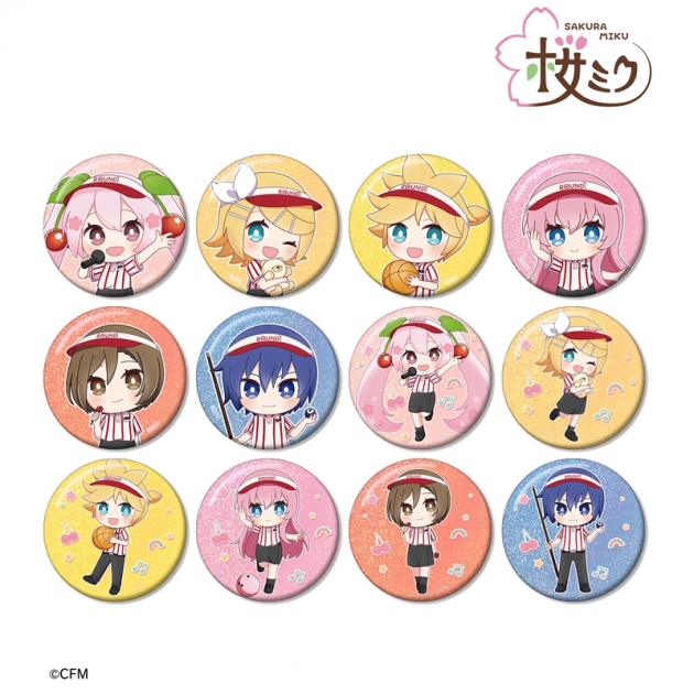 【グッズ-バッチ】桜ミク トレーディング ちびキャラ ホログラム缶バッジ
