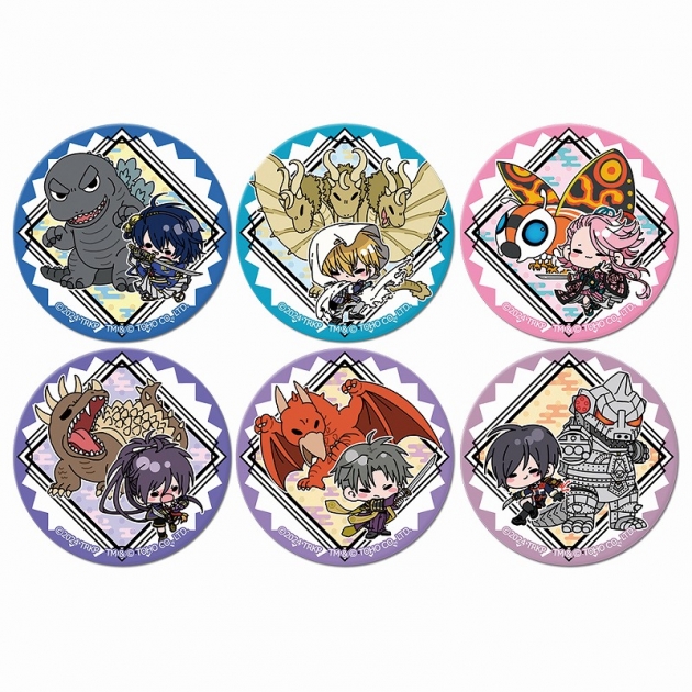 【グッズ-バッチ】刀剣乱舞 廻 -虚伝 燃ゆる本能寺- ゴジラコラボ トレーディング缶バッジ【全6種】
