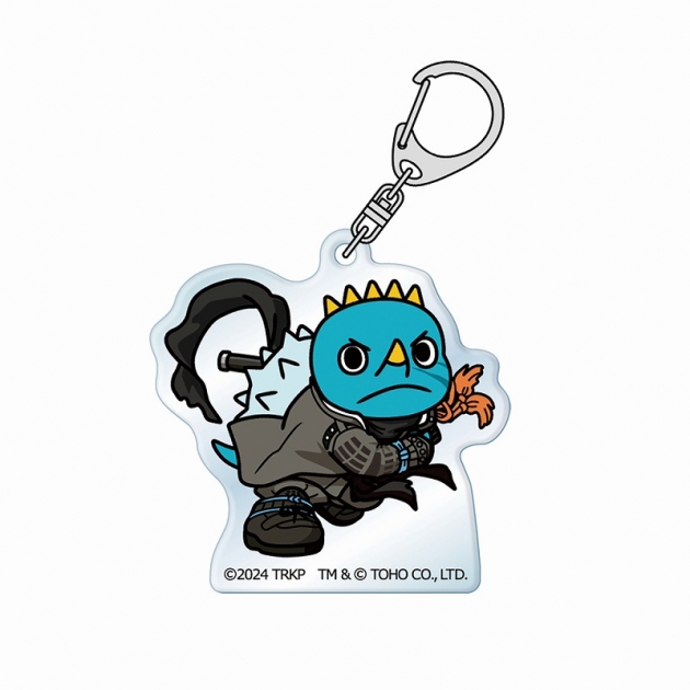 【グッズ-キーホルダー】刀剣乱舞 廻 -々伝 近し侍らうものら- ちびゴジラコラボ アクリルキーホルダー 同田貫正国&ちびアンギラス
