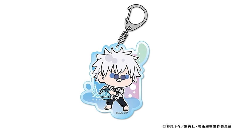 【グッズ-キーホルダー】呪術廻戦 懐玉・玉折 mochocho アクリルキーホルダー 五条悟 プール掃除Ver.
