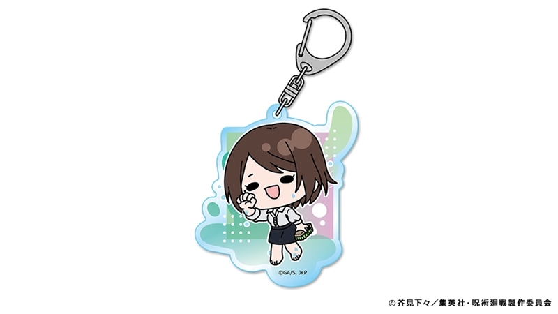 【グッズ-キーホルダー】呪術廻戦 懐玉・玉折 mochocho アクリルキーホルダー 家入硝子 プール掃除Ver.
