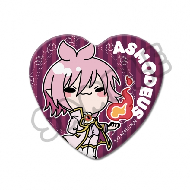 【グッズ-バッチ】アニメ『魔入りました!入間くん』 ハート型缶バッジ MB(アスモデウス・アリス)
