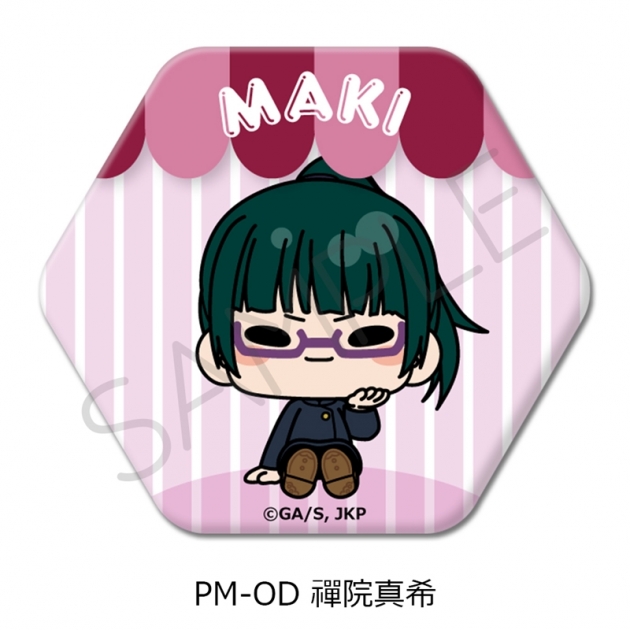 【グッズ-バッチ】TVアニメ「呪術廻戦」 六角形缶バッジ PM-OD(禪院真希)
