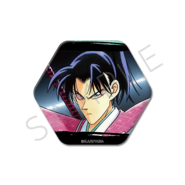 【グッズ-バッチ】TVアニメ『真・侍伝YAIBA』 六角形缶バッジ H (佐々木 小次郎)
