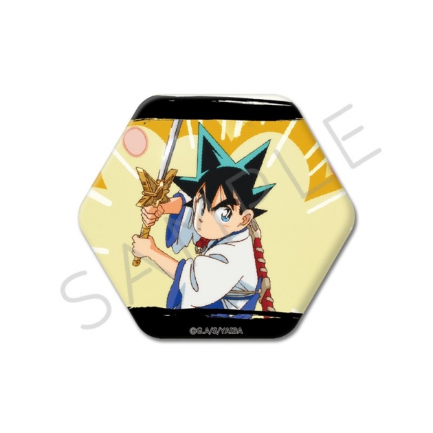 【グッズ-バッチ】TVアニメ『真・侍伝YAIBA』 六角形缶バッジ L (デザイン2)
