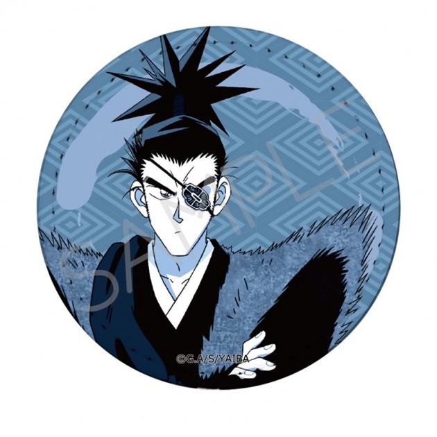 【グッズ-バッチ】TVアニメ『真・侍伝YAIBA』 レザーバッジ(丸形) G (柳生十兵衛三厳)
