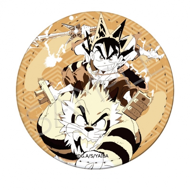 【グッズ-バッチ】TVアニメ『真・侍伝YAIBA』 レザーバッジ(丸形) I (刃&カゲトラ)
