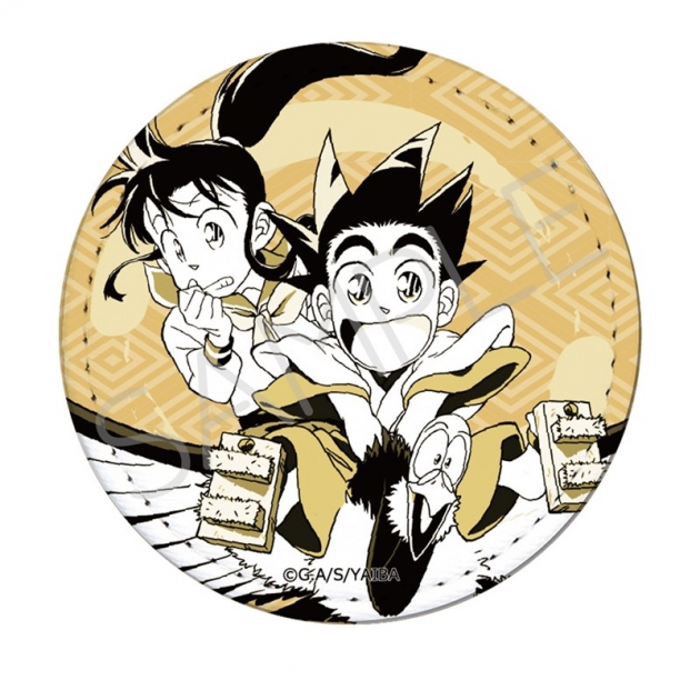 【グッズ-バッチ】TVアニメ『真・侍伝YAIBA』 レザーバッジ(丸形) J (刃&庄之介)
