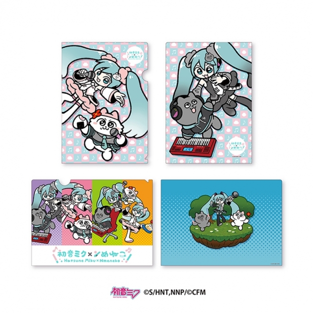 【グッズ-クリアファイル】初音ミク×ンめねこ 初音ミク×ンめねこ クリアファイル2種セット
