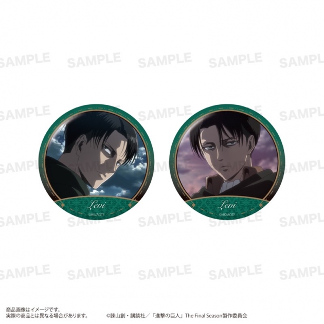 【グッズ-バッチ】TVアニメ『進撃の巨人』 缶バッジセット リヴァイ
