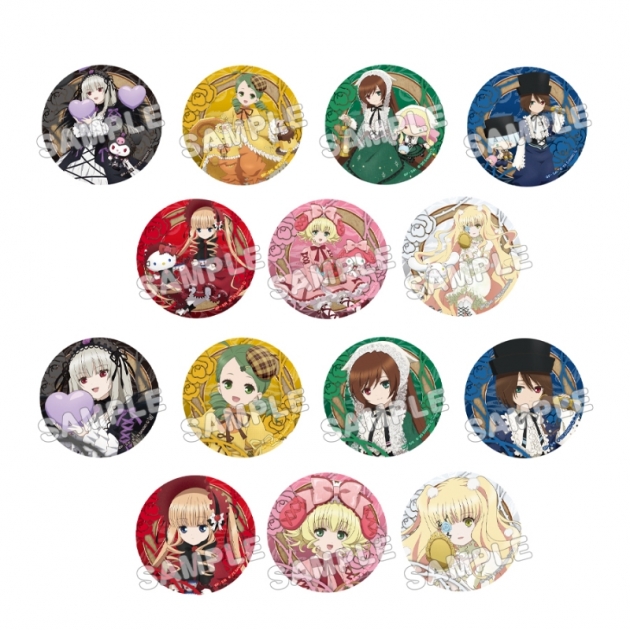 【グッズ-バッチ】ローゼンメイデン × サンリオキャラクターズ トレーディング缶バッジ(全14柄)
