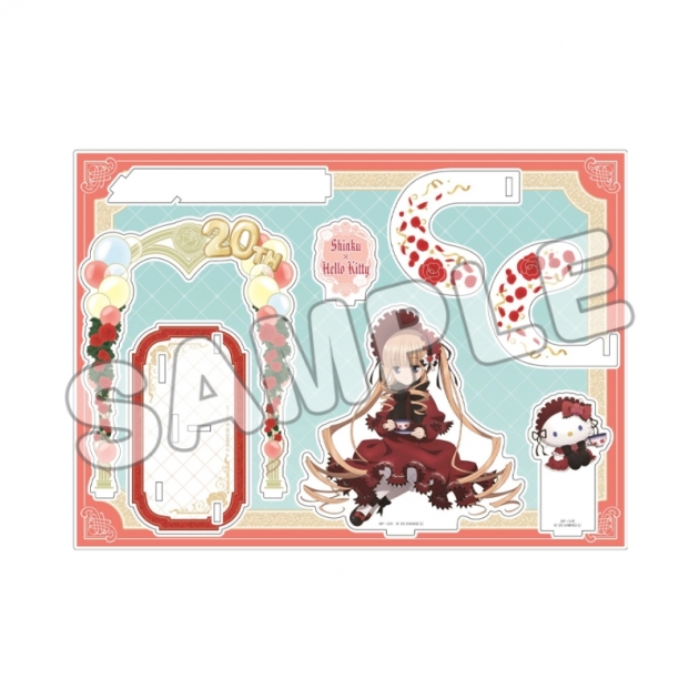 【グッズ-スタンドポップ】ローゼンメイデン × サンリオキャラクターズ 立体アクリルフィギュア/真紅×ハローキティ
