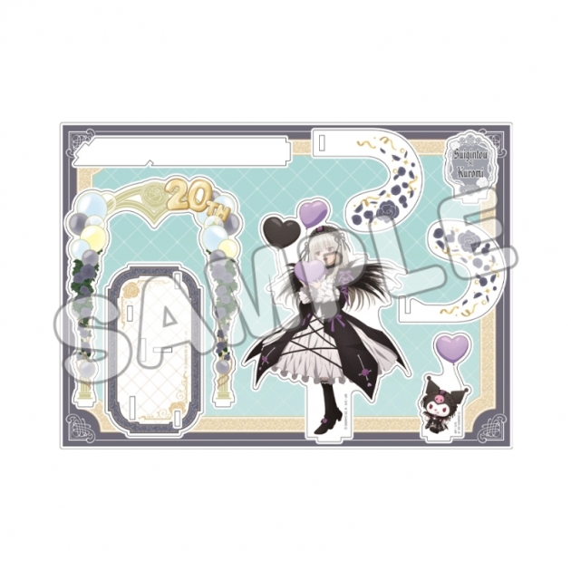 【グッズ-スタンドポップ】ローゼンメイデン × サンリオキャラクターズ 立体アクリルフィギュア/水銀燈×クロミ
