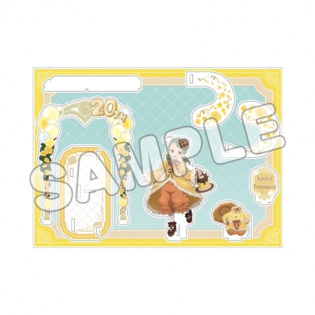 【グッズ-スタンドポップ】ローゼンメイデン × サンリオキャラクターズ 立体アクリルフィギュア/金糸雀×ポムポムプリン
