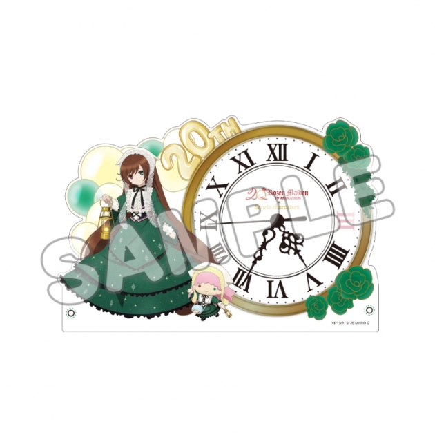 【グッズ-時計】ローゼンメイデン × サンリオキャラクターズ アクリルクロック/翠星石×リトルツインスターズ(ララ)
