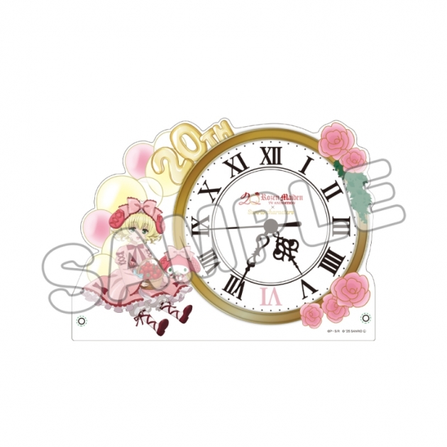 【グッズ-時計】ローゼンメイデン × サンリオキャラクターズ アクリルクロック/雛苺×マイメロディ
