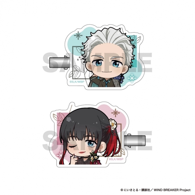 【グッズ-ヘアバンド】TVアニメ「WIND BREAKER Season2」 アクリルヘアクリップ / 梅宮&椿野

