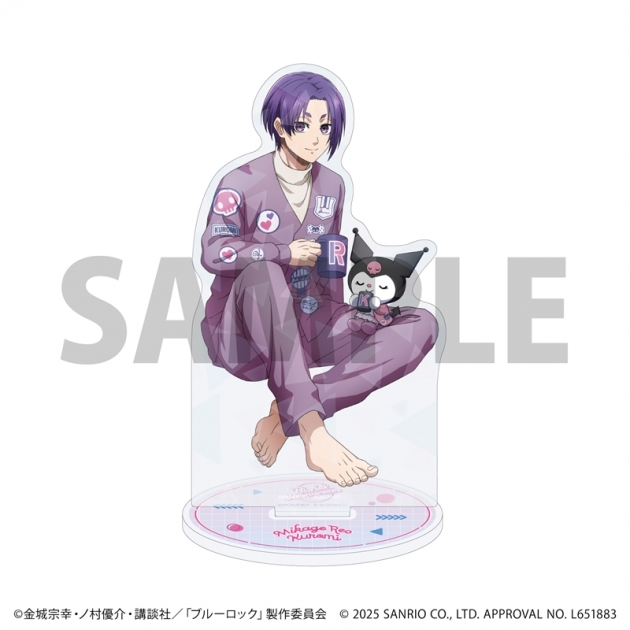 【グッズ-スタンドポップ】TVアニメ『ブルーロック』×サンリオキャラクターズ ホログラムアクリルスタンド02/御影玲王×クロミ(コラボイラスト)
