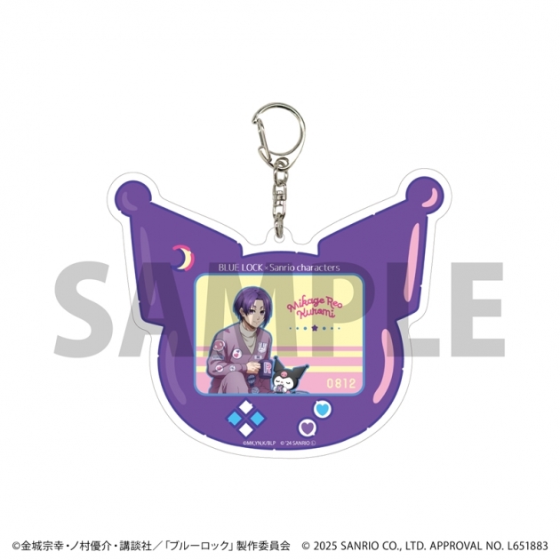 【グッズ-キーホルダー】TVアニメ『ブルーロック』×サンリオキャラクターズ デカアクリルキーホルダー20/御影玲王×クロミ(コラボイラスト)

