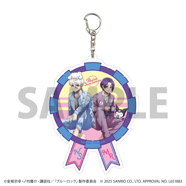 【グッズ-キーホルダー】TVアニメ『ブルーロック』×サンリオキャラクターズ デカアクリルキーホルダー21/集合デザイン(コラボイラスト)
