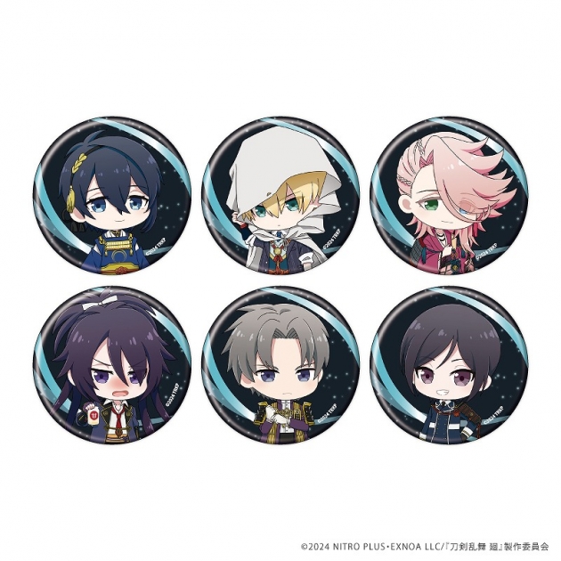 【グッズ-バッチ】刀剣乱舞 廻 -虚伝 燃ゆる本能寺- ちびキャラトレーディング缶バッジA【全6種】
