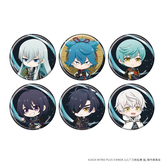 【グッズ-バッチ】刀剣乱舞 廻 -虚伝 燃ゆる本能寺- ちびキャラトレーディング缶バッジB【全6種】
