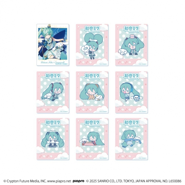 【グッズ-カード】初音ミク×シナモロール アクリルカード01/ブラインド(全9種)(コラボイラスト)
