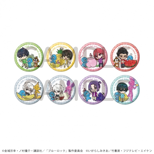 【グッズ-バッチ】TVアニメ『ブルーロック』×『ぼのぼの』 ホログラム缶バッジ(57mm)02/ブラインド(全8種)(ミニキャライラスト)
