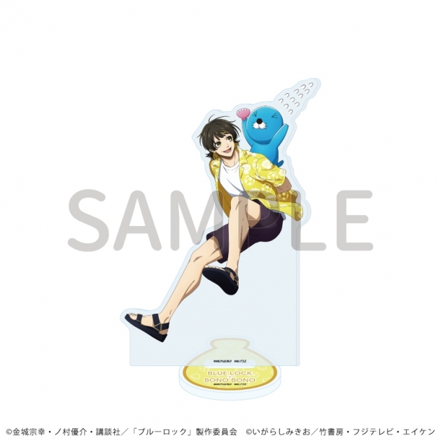 【グッズ-スタンドポップ】TVアニメ『ブルーロック』×『ぼのぼの』 アクリルスタンド11/蜂楽 廻&ぼのぼの(描き下ろしイラスト)
