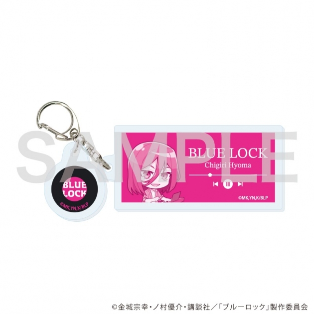 【グッズ-キーホルダー】TVアニメ『ブルーロック』 パーツ付きアクリルキーホルダー16/千切 豹馬 バンドver.(ミニキャライラスト)
