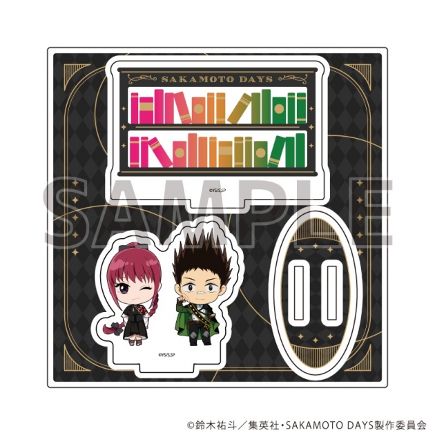 【グッズ-スタンドポップ】SAKAMOTO DAYS アクリルスタンドプレート02/陸少糖&眞霜平助 ゴシック風ver.(ミニキャライラスト)