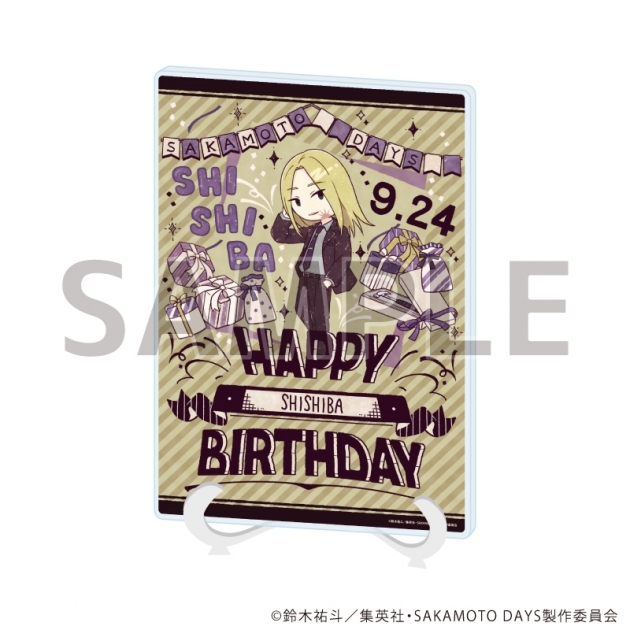 【グッズ-ボード】SAKAMOTO DAYS アクリルアートボード(A5サイズ)12/神々廻 誕生日ver.(グラフアートイラスト)