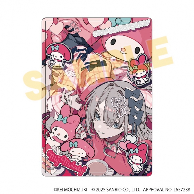【グッズ-カードケース】望月けい×サンリオキャラクターズ キャラクリアケース06/マイメロディ(コラボイラスト)

