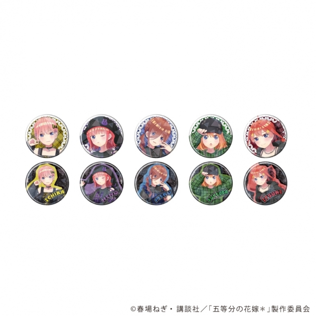 【グッズ-バッチ】五等分の花嫁* ホログラム缶バッジ(65mm)01/甘辛ロックver. ブラインド(全10種)(描き下ろしイラスト)
