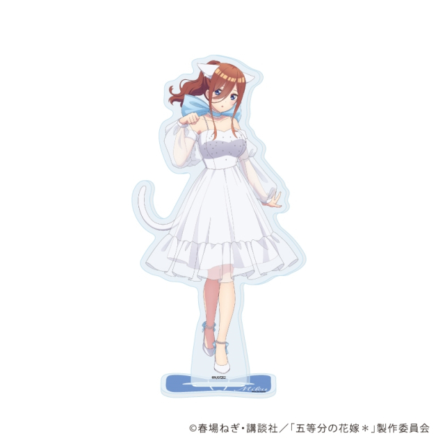 【グッズ-スタンドポップ】五等分の花嫁* アクリルスタンド13/三玖 エレガントキャットver.(描き下ろしイラスト)
