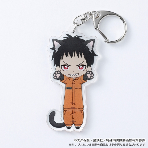 【グッズ-キーホルダー】炎炎ノ消防隊 参ノ章 のび猫アクリルキーホルダー(森羅 日下部)
