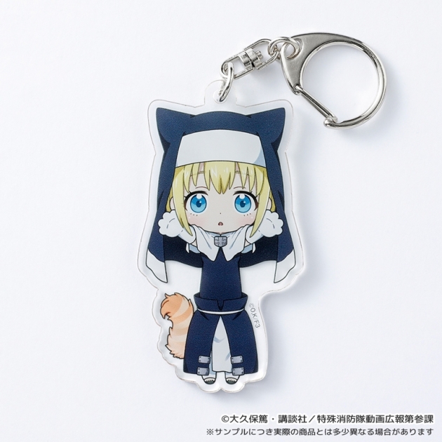 【グッズ-キーホルダー】炎炎ノ消防隊 参ノ章 のび猫アクリルキーホルダー(アイリス)
